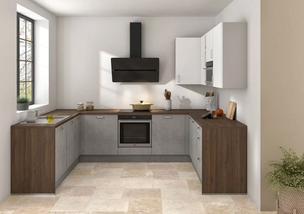 cocina mineral - configuracion - en U